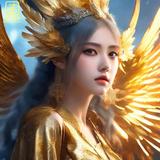 NO 拷贝.750，金鸾凤1，鸾鸟，人形态，神光，古风少女.jpg